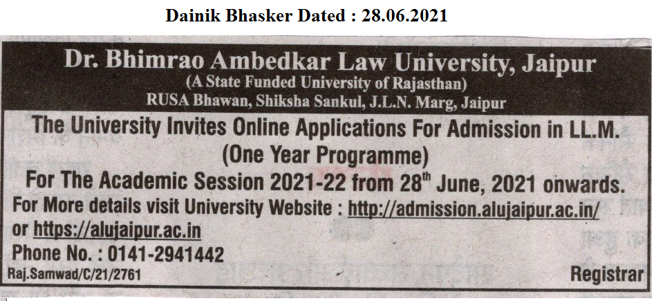 Dr. Bhimrao Ambedkar Law University